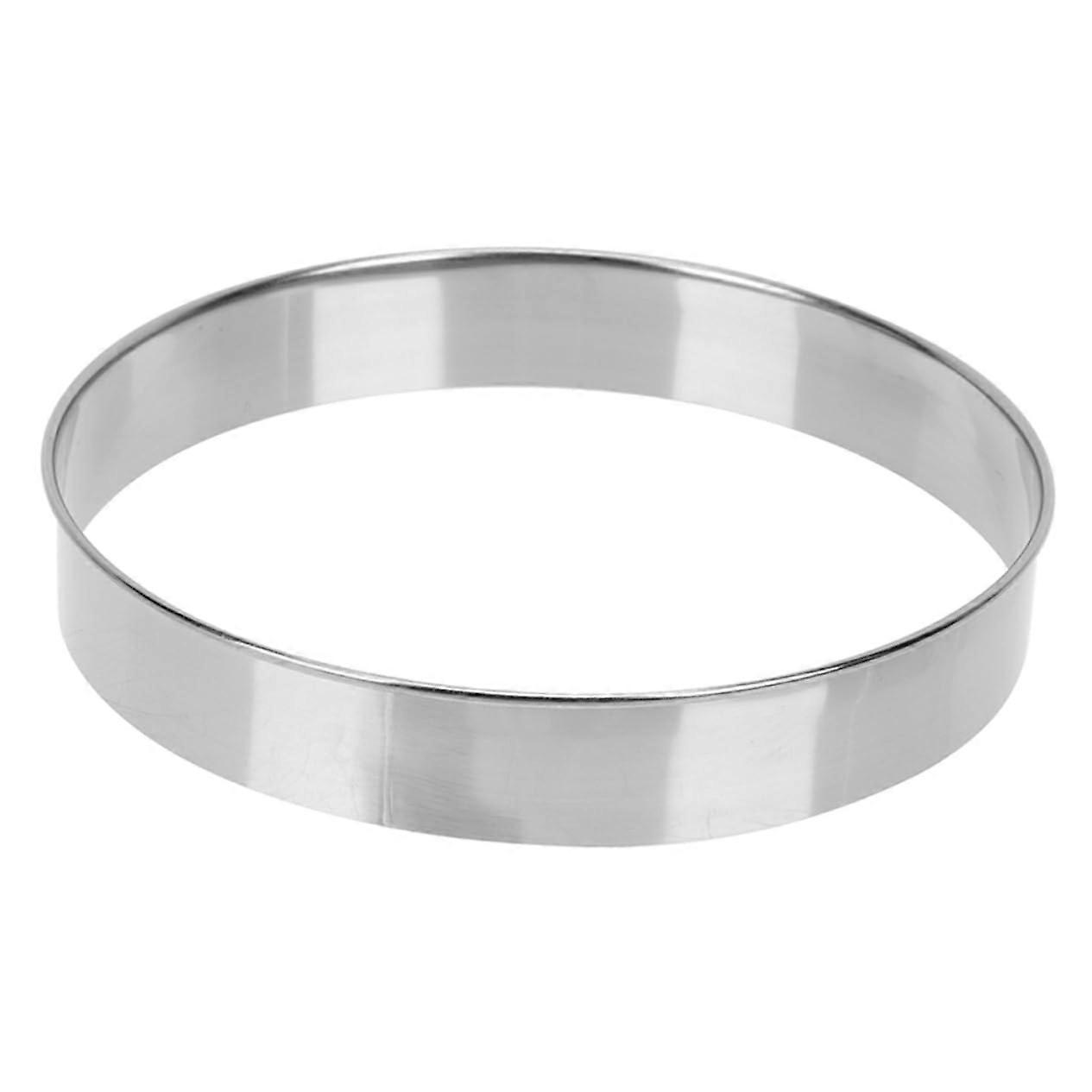Stainless Steel Pastry Ring Deep Baking Mold for Scones Pizza  Temp Resistant Kitchen Tool