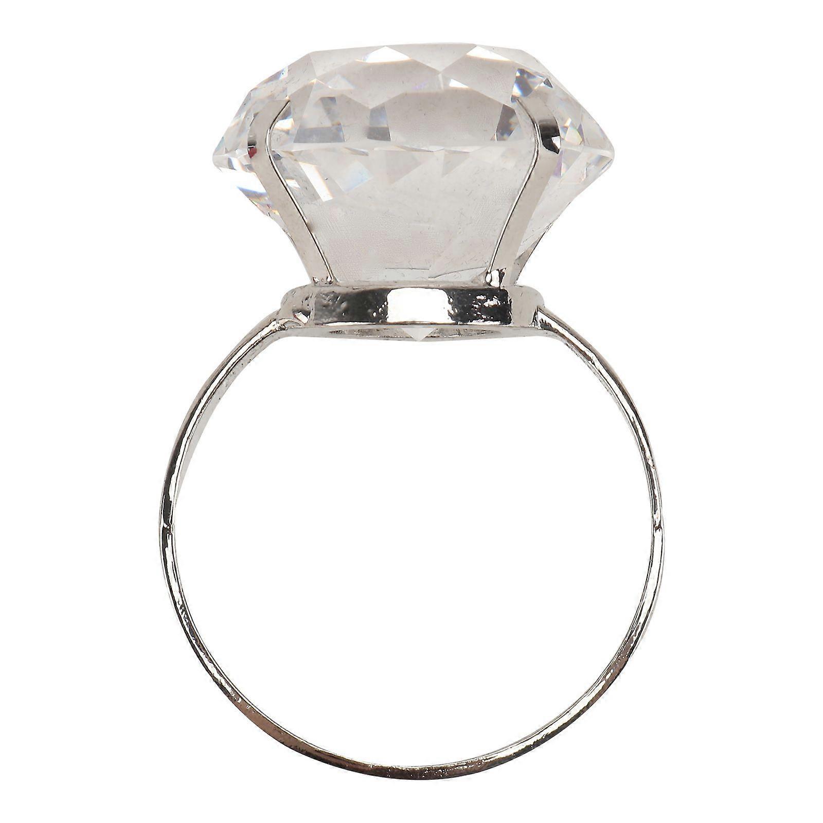 1Pc Decorative Super Ring Wedding Ring Prop Proposal Finger Ring Ornament