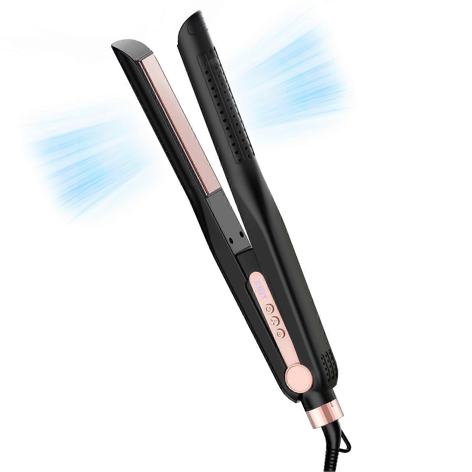 3in1 Hair Styling Tool with Cooling Airflow, Five Temp Control, Titanium Plate, Dual Voltage
