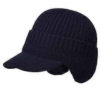Sombrero de punto elástico de protección para los oídos cálidos para hombres Sombrero de punto de protección auditiva al aire libre de invierno