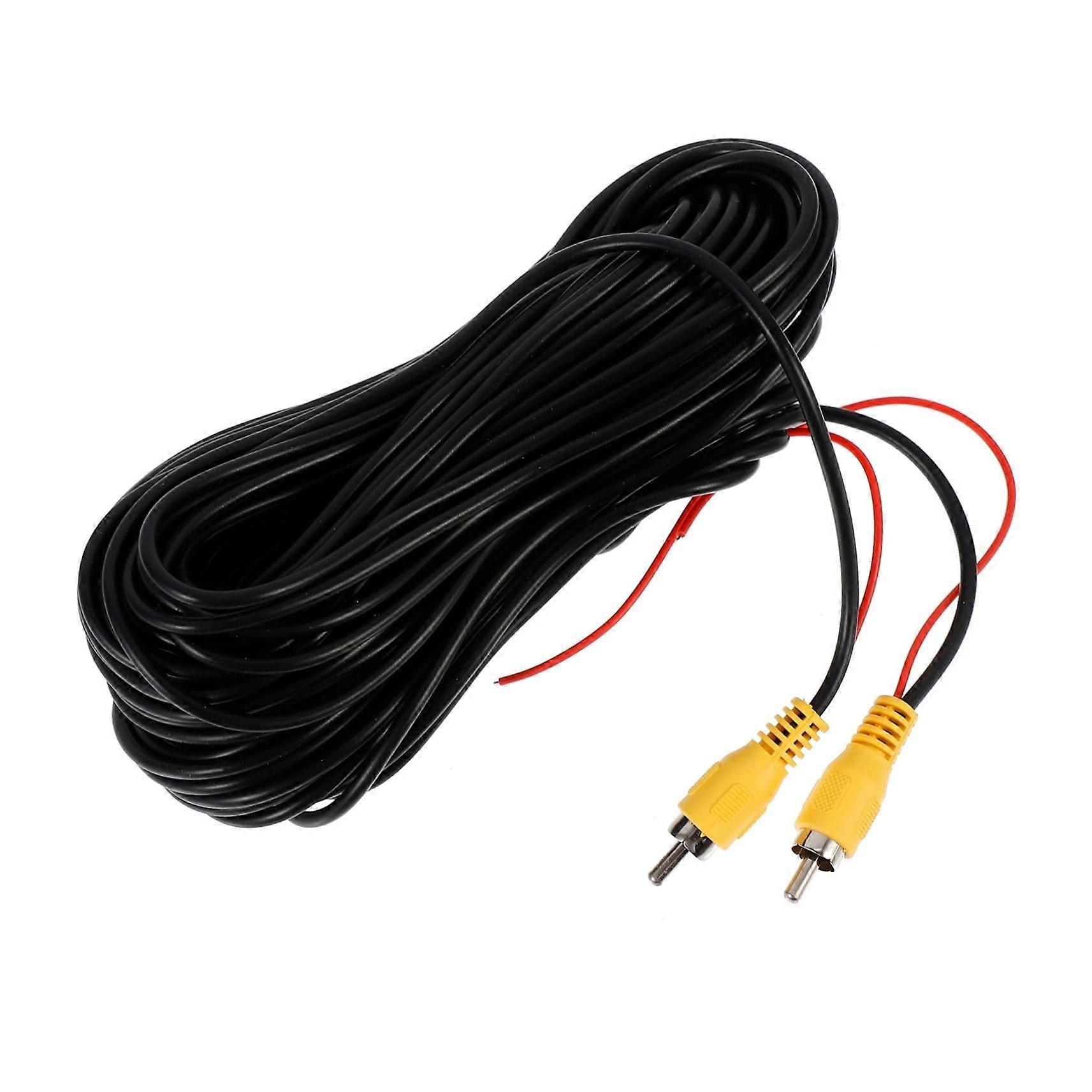 Car Video Extension Cable for Reverse Camera Signal, Long Backup Cord, Durable and Easy Install