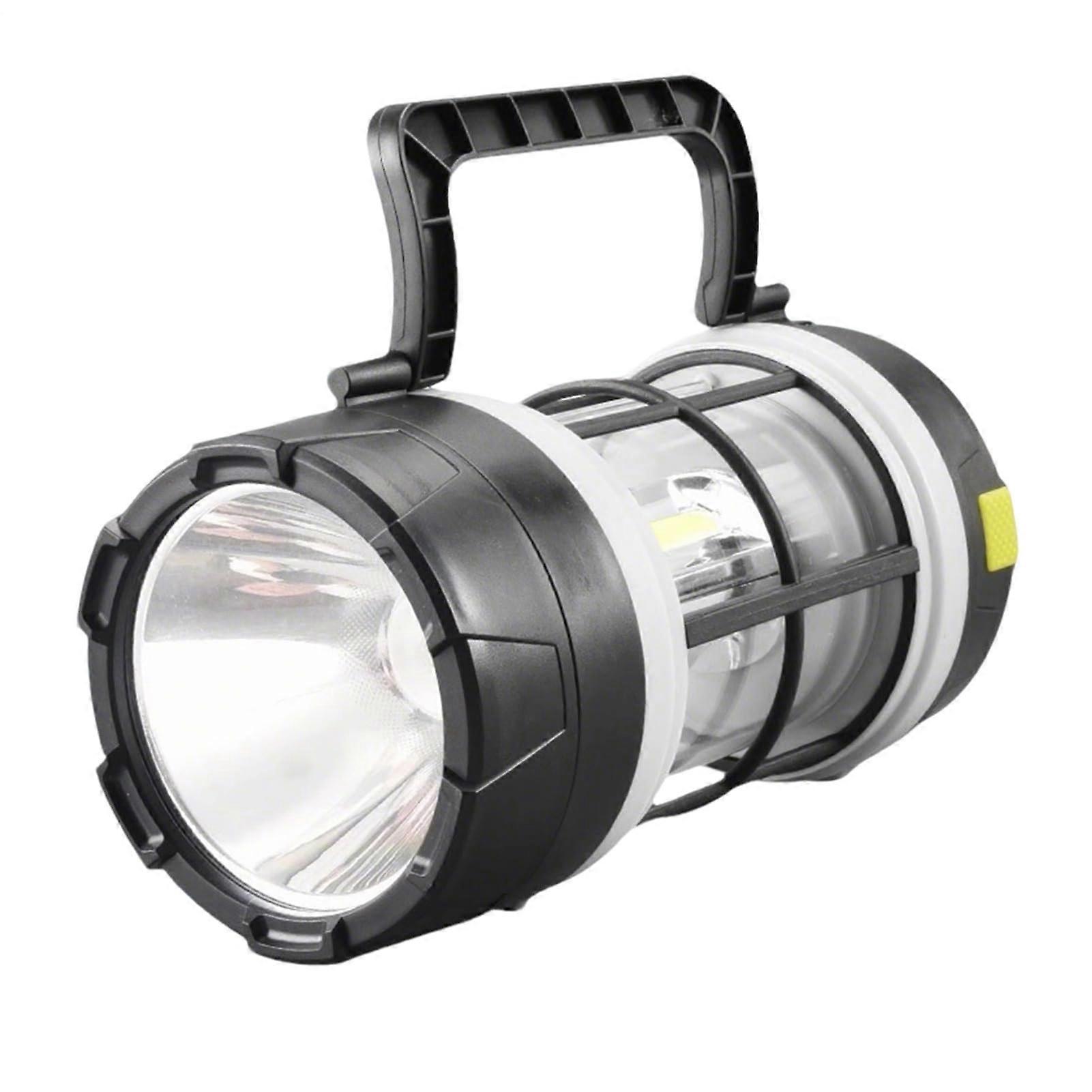 LED Rechargeable Flashlight with  Capacity Battery USB Port Waterproof Camping Lantern SOS Mode