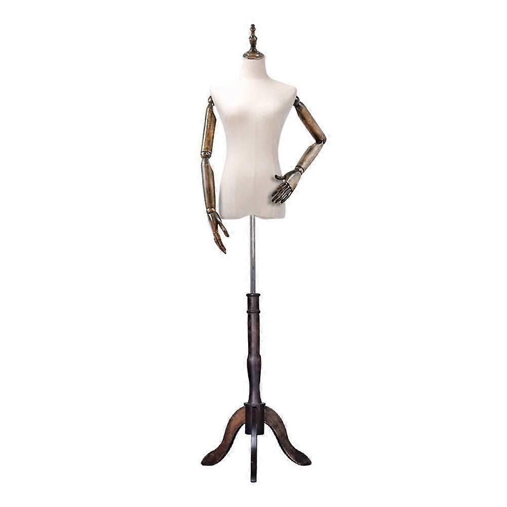 Medium Adjustable Dressmakers Dummy Tailors Mannequin with Height Adjustable Arm for Sewing and Display