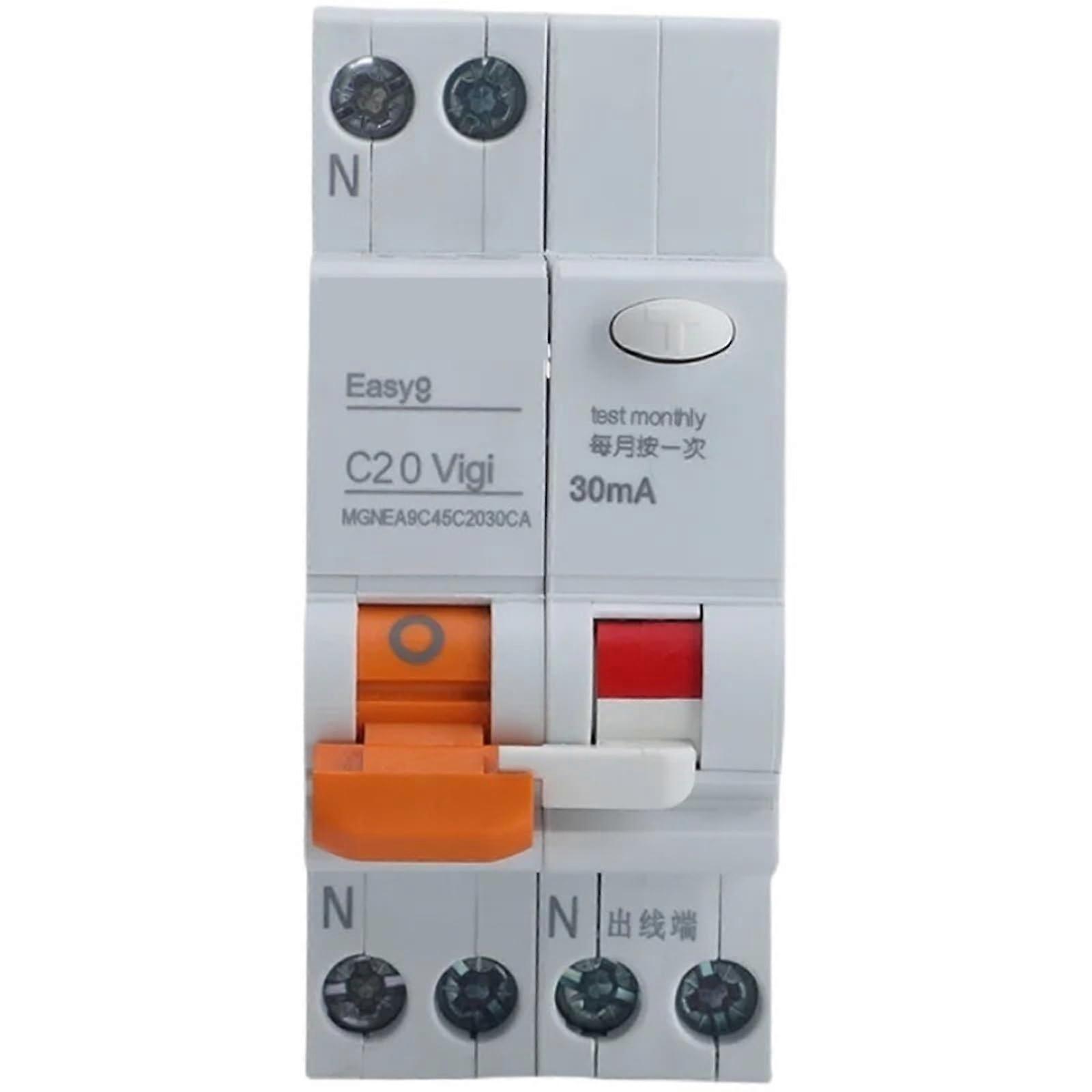Residual Current Circuit Breaker 1P+N 25A with Surge Protective Device for Single Phase AC