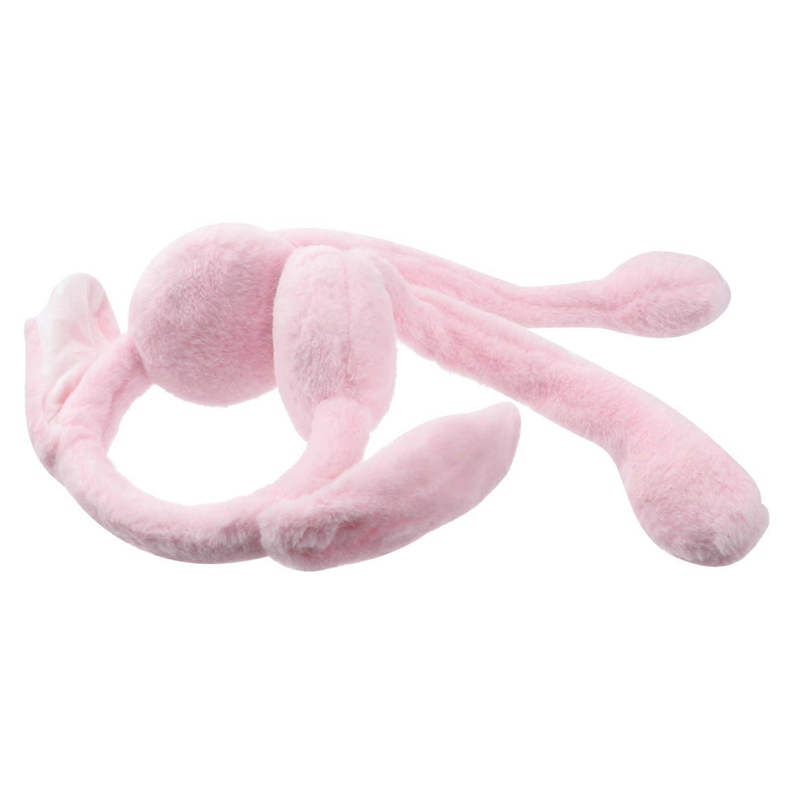 Pink Rabbit Ear Winter Earmuff for Ear Warming Chic Women