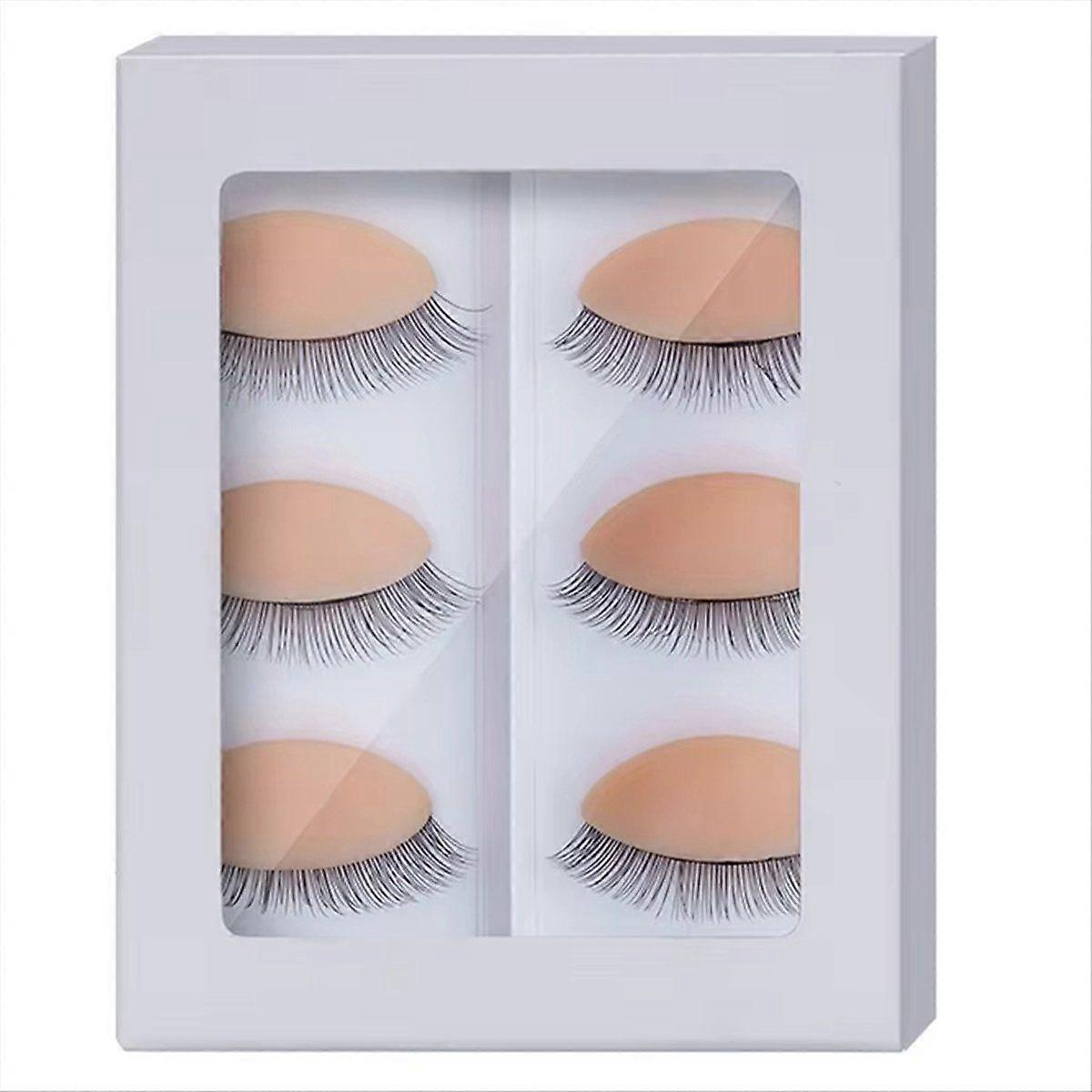 Replacement Eyelids for Eyelash Mannequin Head, Removable Eyelid B