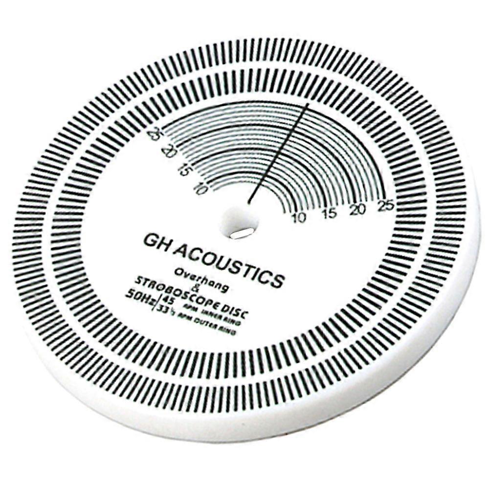 Stroboscope Disc for Speed Detect White Plastic Turntable Tool