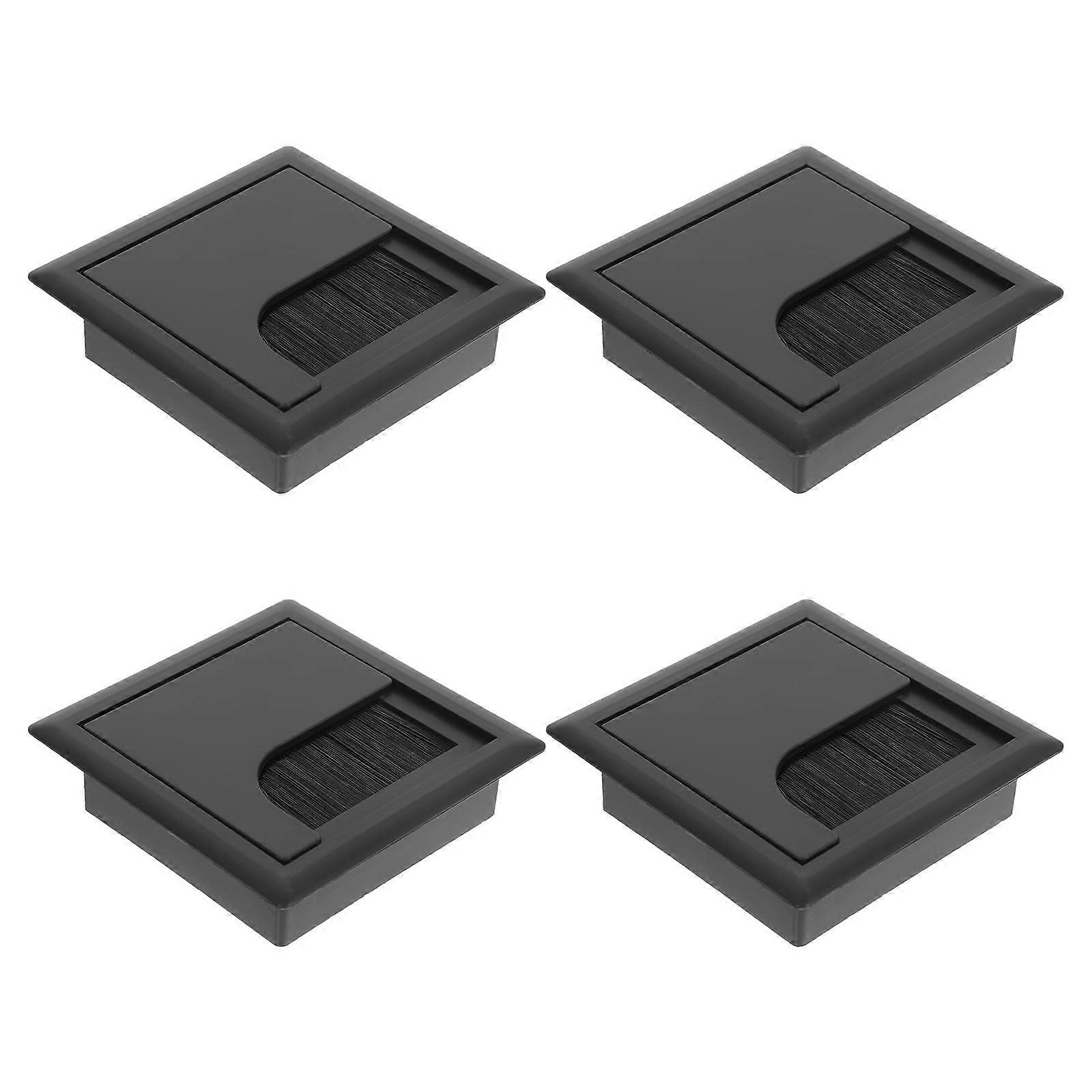 Black Cable Grommet Desk Wire Hole Cover for Cable Organizing 4Pcs