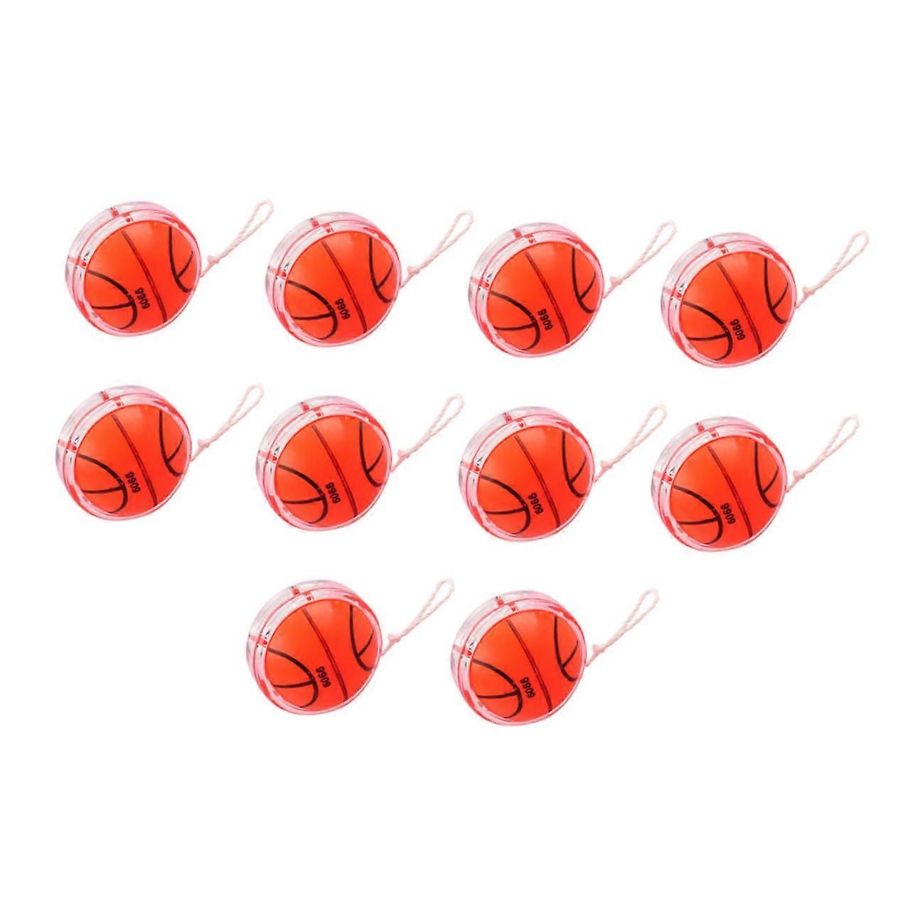 10 Pack Durable Plastic YoYos for Kids with Easy PullRelease Assorted Colors
