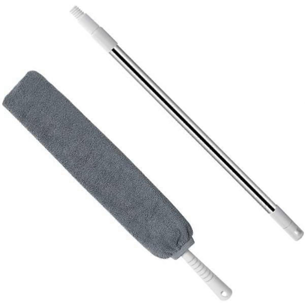 Under Bed Duster with Extendable Handle Slim Microfiber Head for Narrow Gaps and HardtoReach Areas