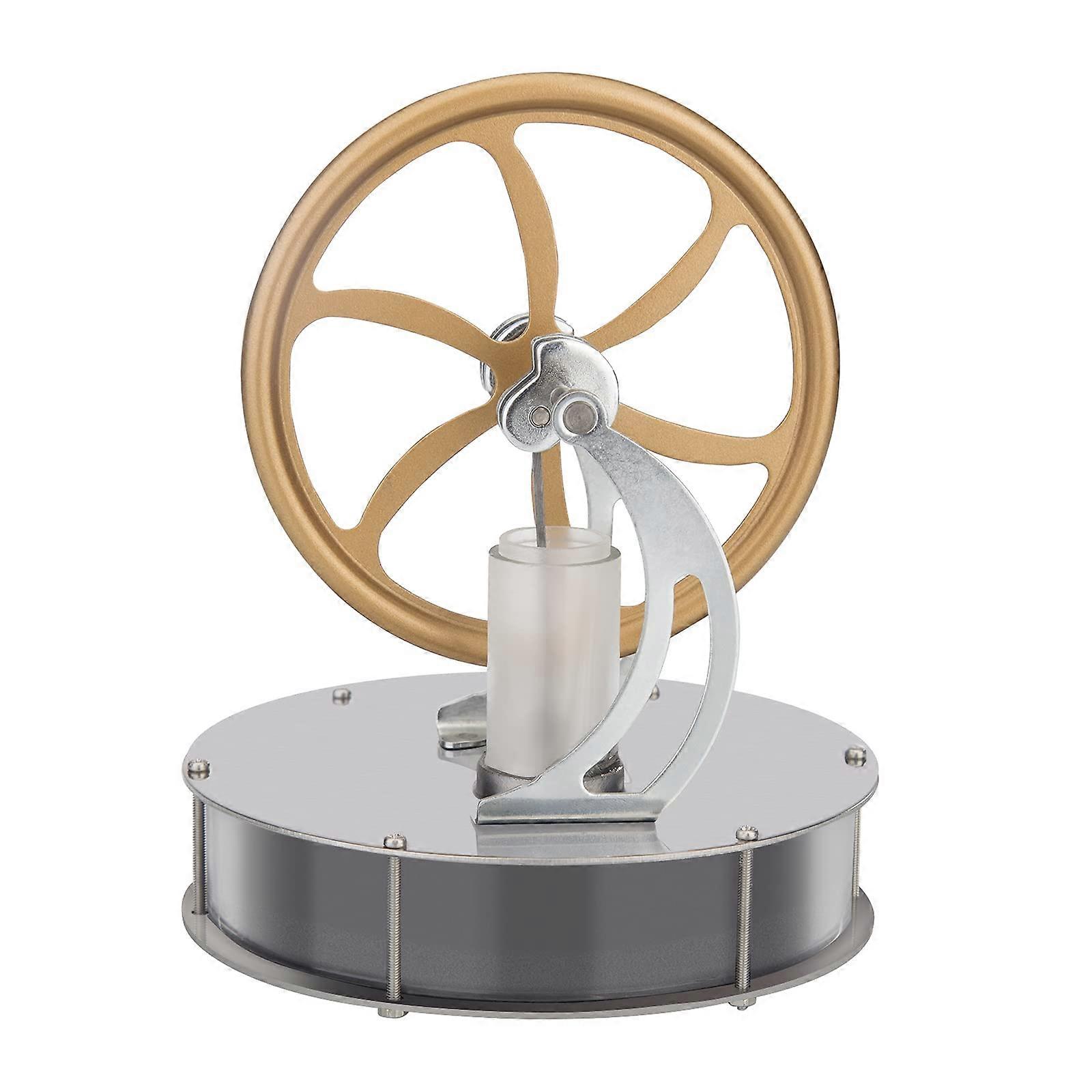 Low Temperature Stirling Engine Model for HandsOn Physics Learning and Durable Desktop Display