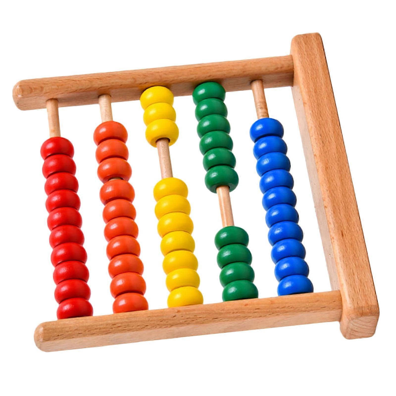 Traditional Abacus Math Counters for Kids, 1PC Early Learning Tool for Counting and Basic Math Skills
