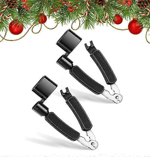 3-in-1 Guitar Tool - String Winder, Cutter & Bridge Pin Puller | All-in-One Guitar Maintenance Accessory for Quick String Changes 2PC