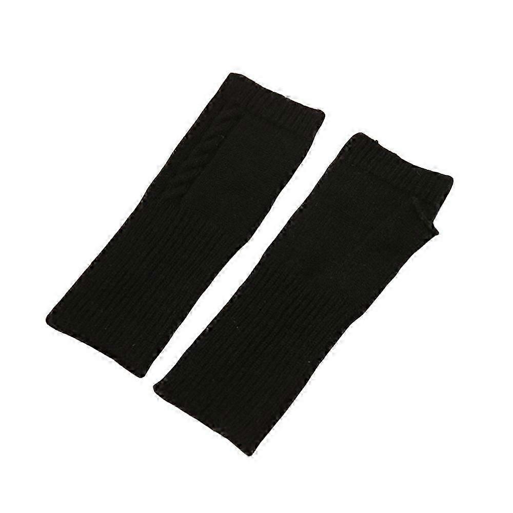 Guantes sin dedos de cachemir multicolor