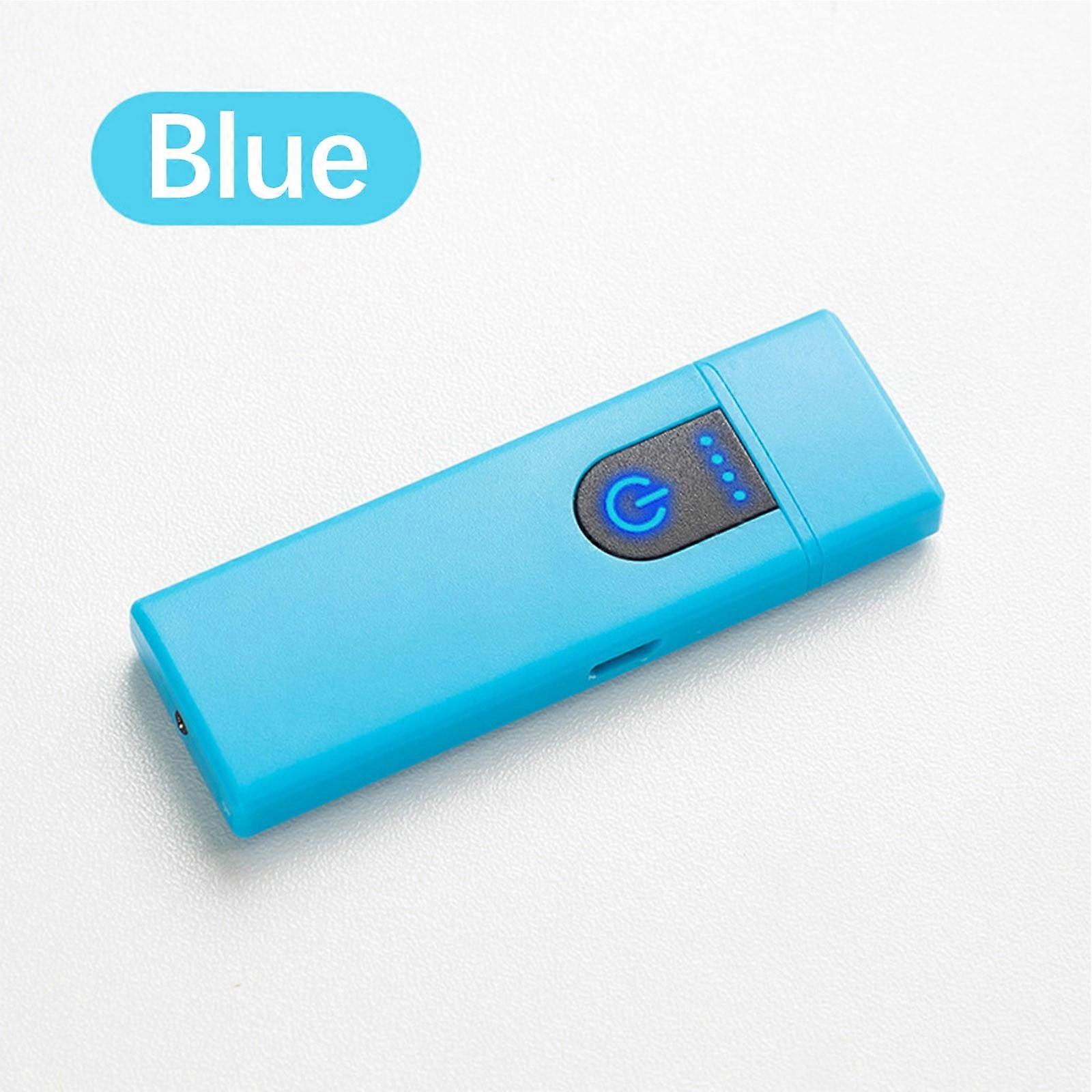 Flameless Windproof Smart Touch Lighter, Double-Sided USB Rechargeable, Compatible with Cigarettes, Gift for Him