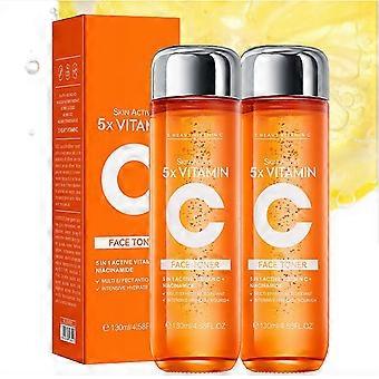 Feeling 5x Vitamine C Gezichtstoner 130ml 2 stuks Hydraterende Anti-Aging Verstevigende Toner voor Alle Huidtypen