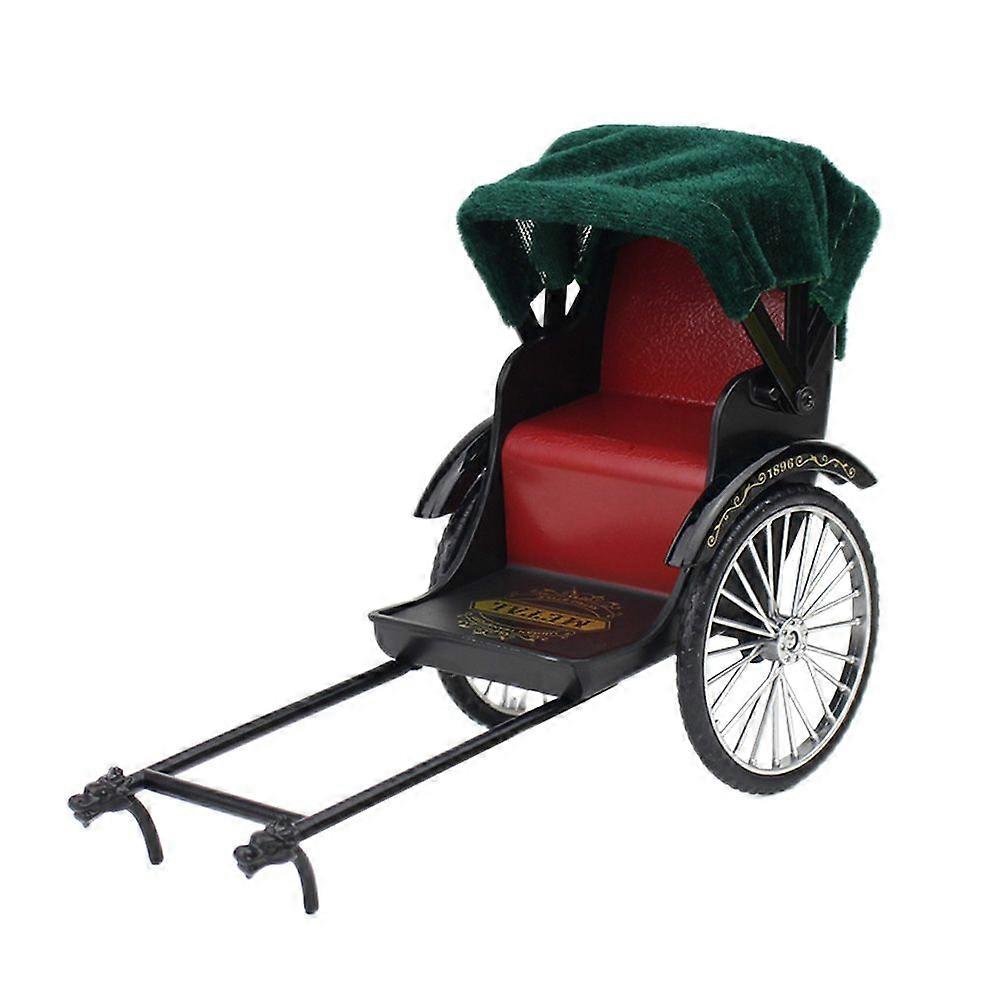 Simulation Jinrikisha Model Retro Decoration Desktop Rickshaw Decoration