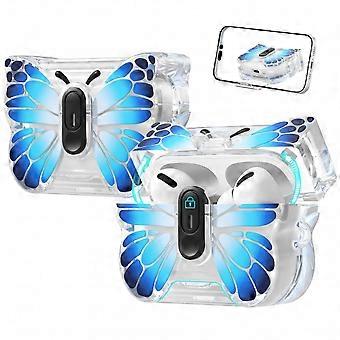 Butterfly TPU Protective Case Compatible with Apple AirPods 4 - Anti-scratch, Anti-dust Blue Color: Azul MC1