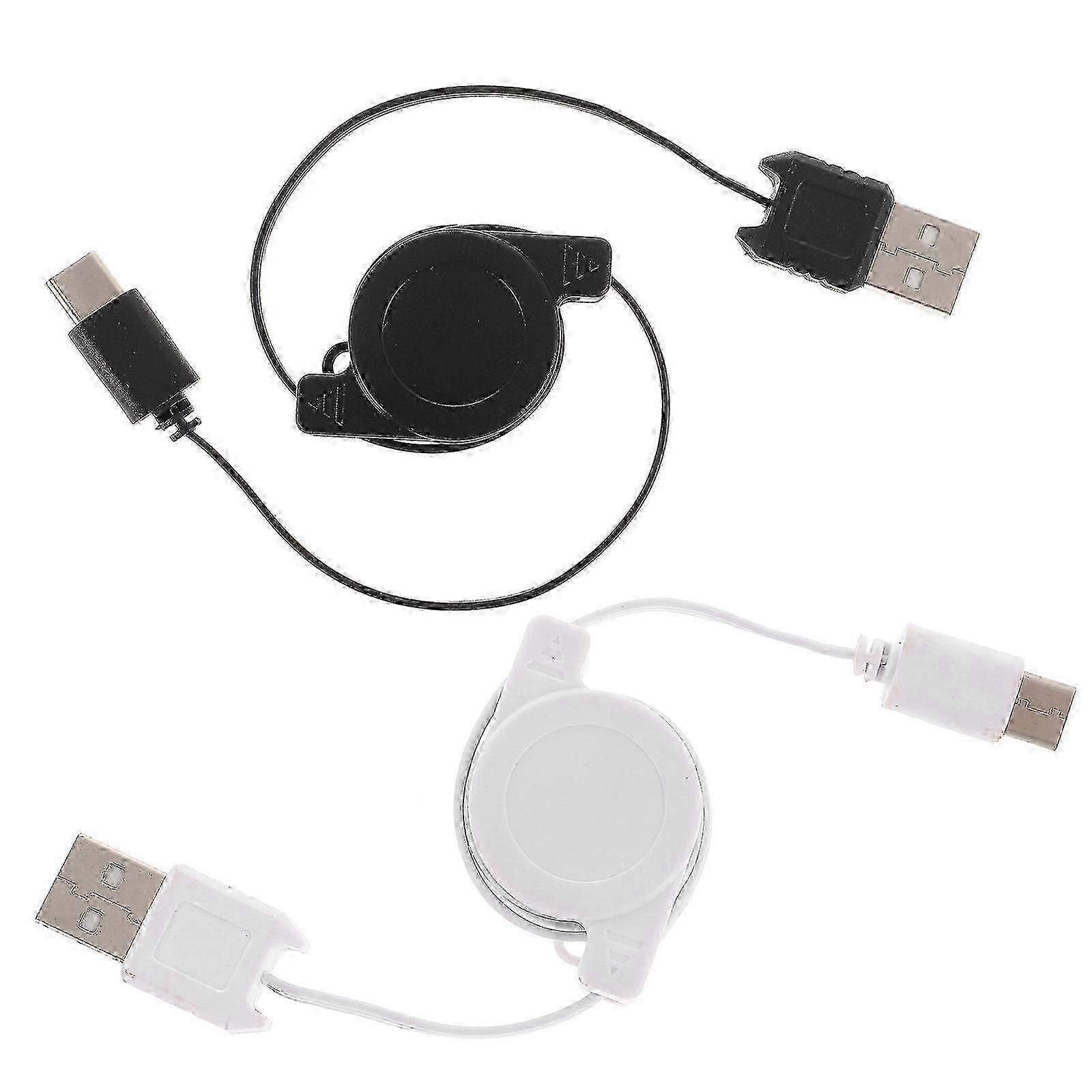 Portable Flexible Type- Charging Cable compatible Phones 2Pcs Set
