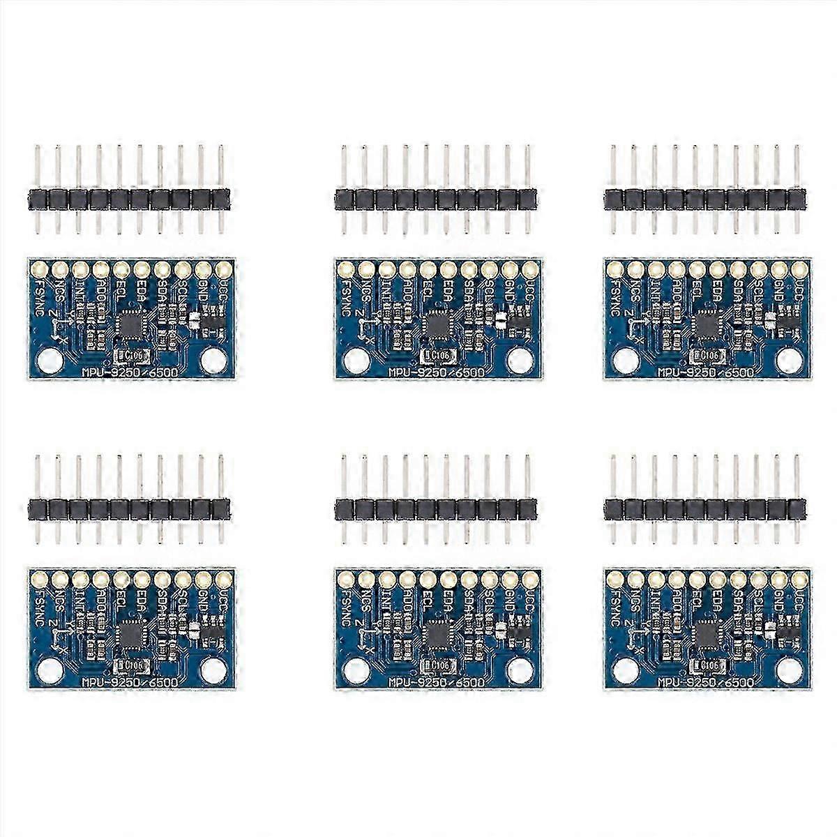 6X MPU-9250 -9250 9- Sensor Module /SPI Communications Thriaxis Gyroscope + Triaxial Accelerometer