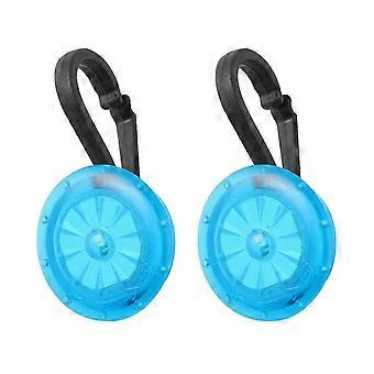2 Pcs Mini LED Clip-On Strobe Safety Light for Luggage Backpack Cycling Dog Collar