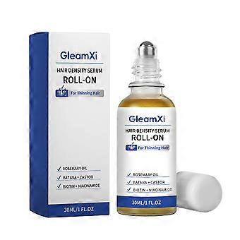 Siero roll-on per la densità dei capelli 30 ml, con olio di rosmarino, Batana, ricino, biotina e niacinamide, trattamento senza risciacquo ad assorbimento rapido per capelli diradati, rinforzante