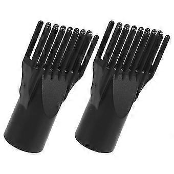 Durable Hair Dryer Comb Nozzle for Styling 2Pcs Black ABS Accessory
