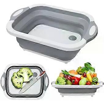 aravan Foldable Cutting Board Sinks Drain Basket Portable Folding Wash Basins Fit For Caravan Rv Kitchen Wash Basin Accessories