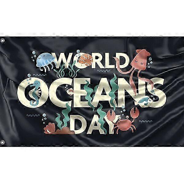 World Oceans Day Flag Pattern 947