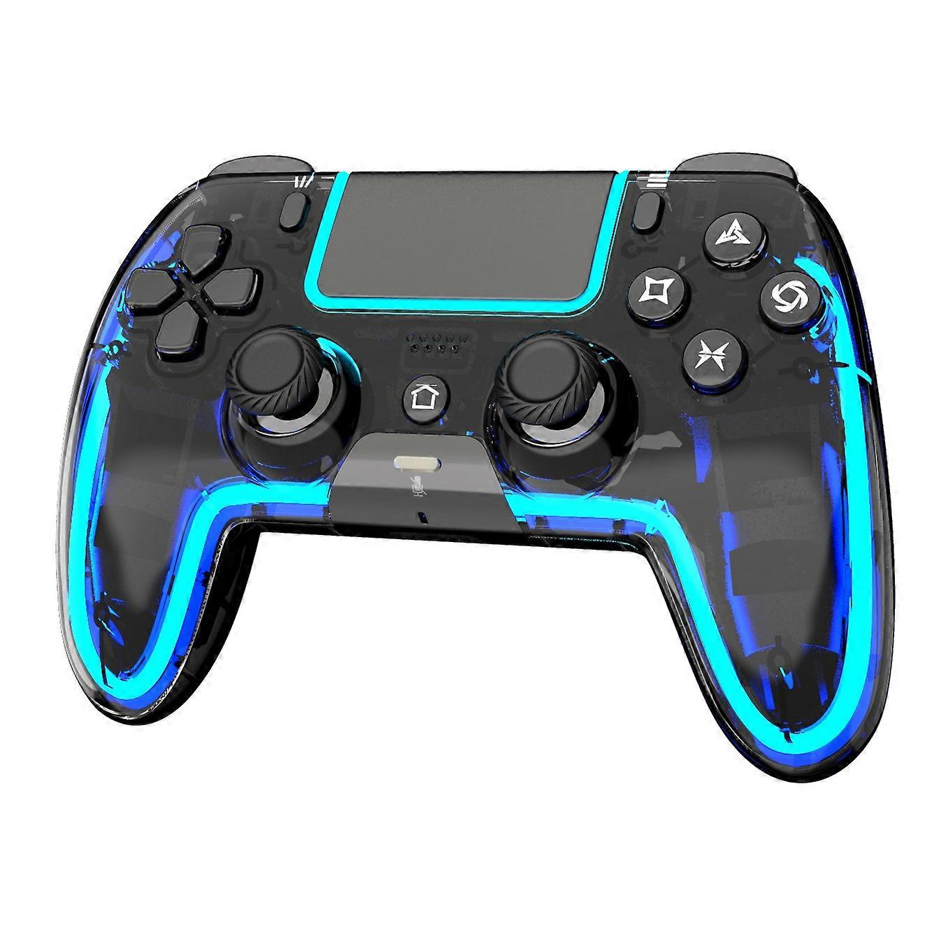 Bluetooth-compatible Wireless Game Controller for PS5 PC Android Devices RGB LED Gaming Gamepad with