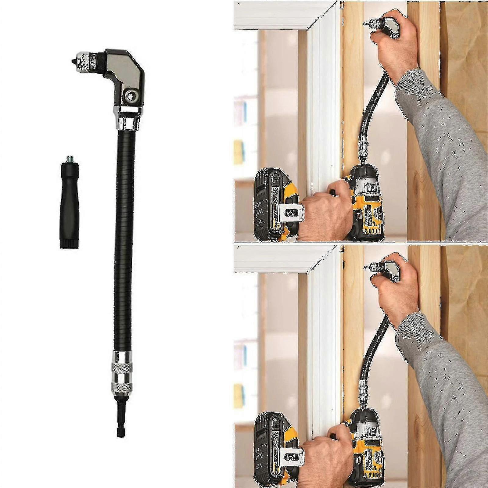 1/4" Hex Flexible Right Angle Drill / Driver Attachment Woodworking