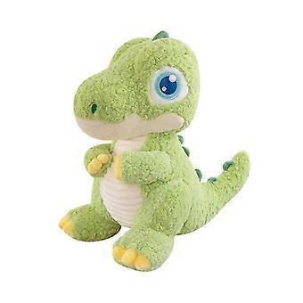 Cartoon Plush Toy Big-Eyed Dinosaur Doll  Soft Stuffed Green Plushie with Cute Expression, Adorable Sitting Animal Figure Plush Doll for Sofa, Bedroom