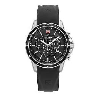 Swiss Alpine Military Men's Watch Chronograph Analog Quartz 7089.9837SAM Silicone