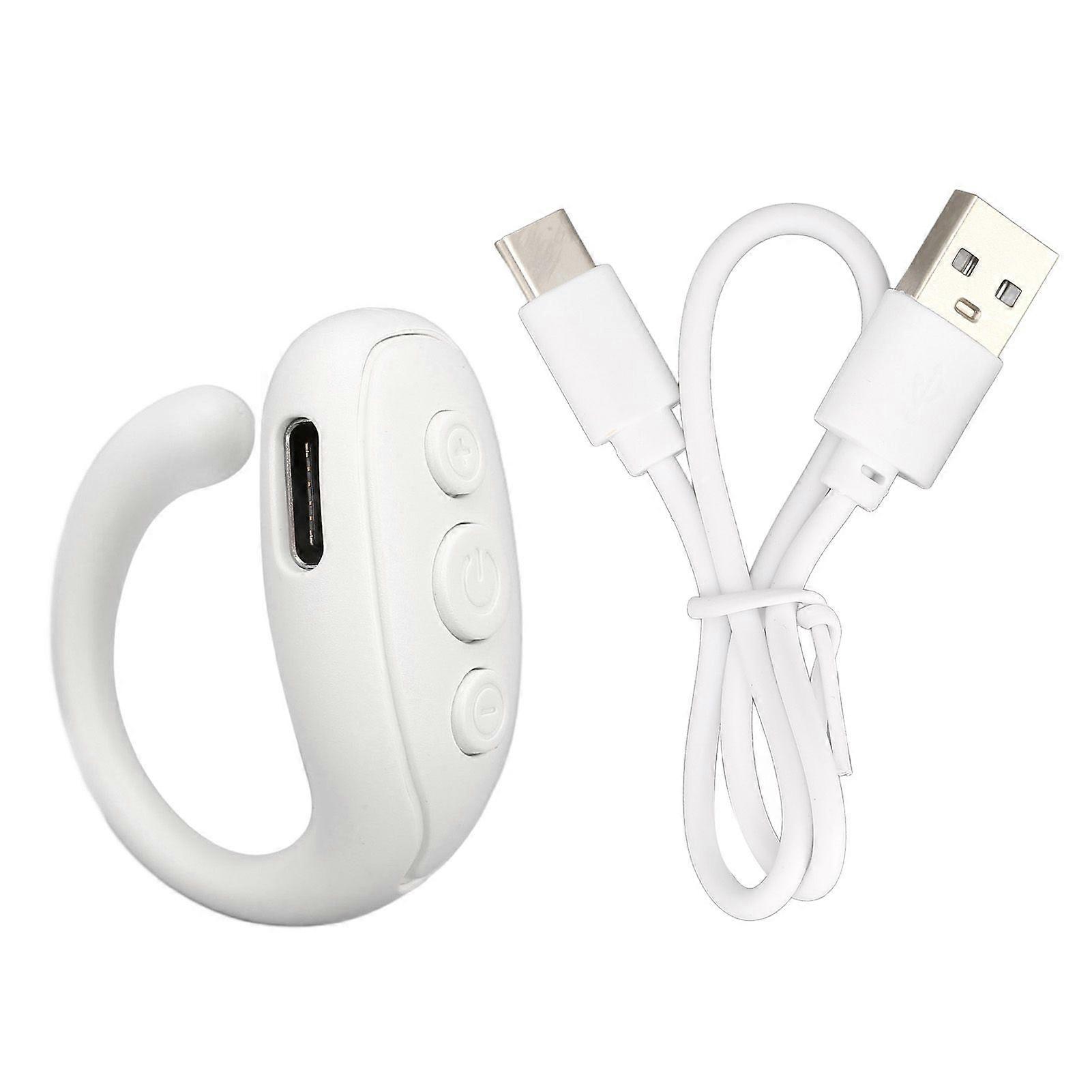 Mobile Phone Bluetooth Remote ABS Ring Shape Long Battery Life Camera Remote Shutter for Tablet White