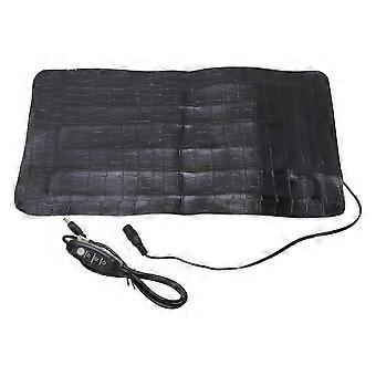 Heating Pad 8.5W 3 Gear Temperature Adjustable Washable PU Leather Reptile Heat Mat for Pet Car Seat 5V 2A 3318 SK