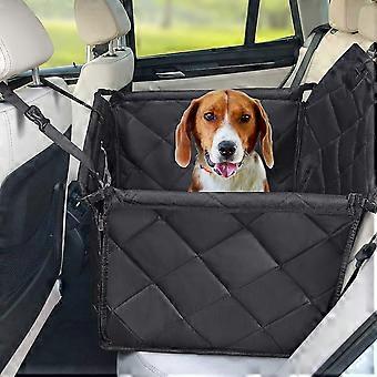 Hund bilsete med solide sider og hund sikkerhetsbelte, hund bilsete deksel for små mellomstore hunder, høy kvalitet vanntett hund bilsete