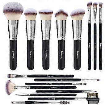 16PCS Makeup Brush Set Soft Synthetic Fiber Face Eye Brushes With OPP Bag