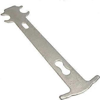 Chain Wear Check Tool Mountain Road Bike Chain Gauge Measuring Caliper - silver