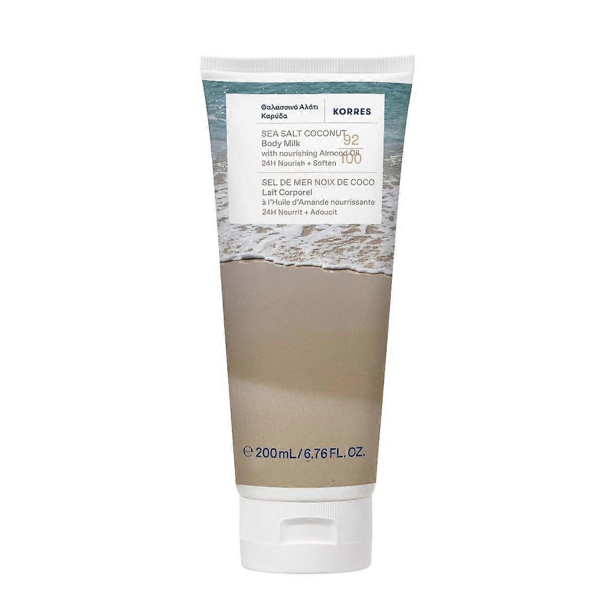 Leite Corporal Korres com Sal Marinho e Coco 200 ml