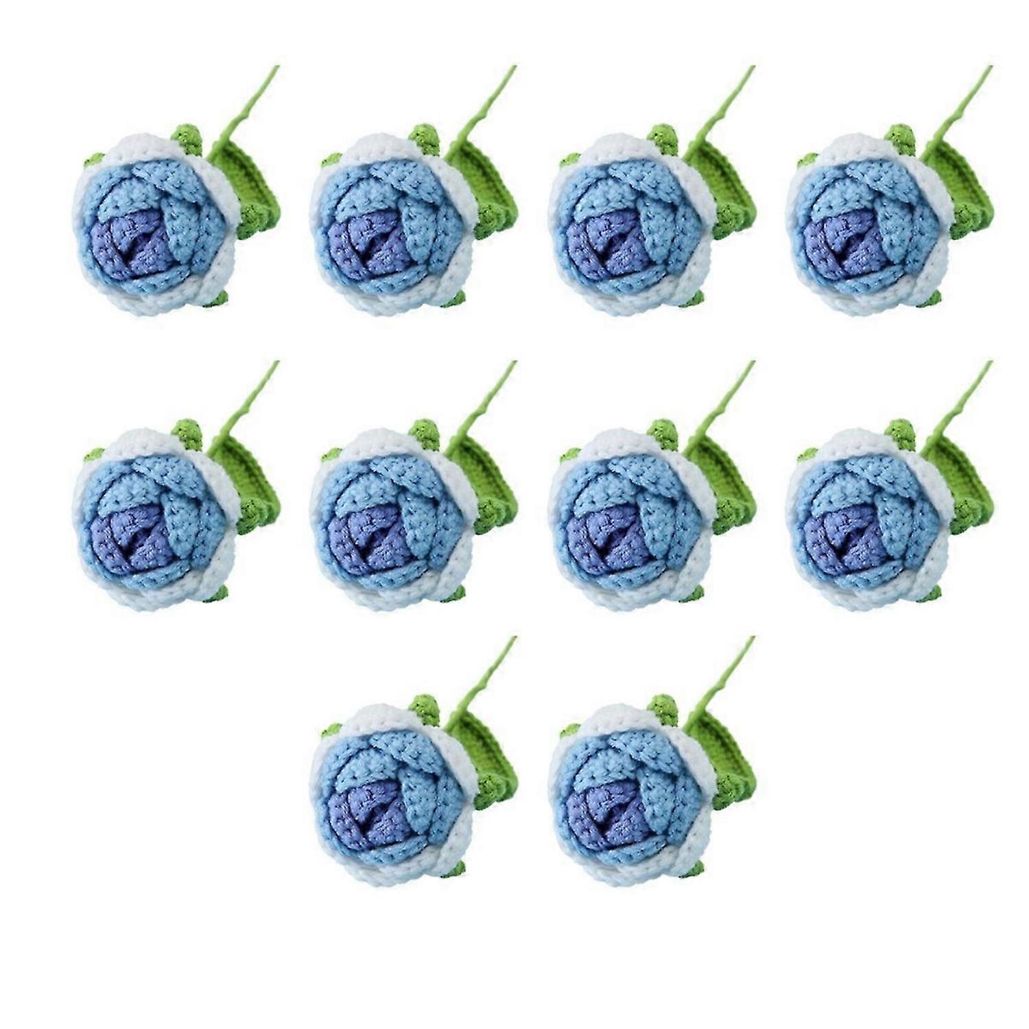 Handmade knitted rose artificial flowers,C