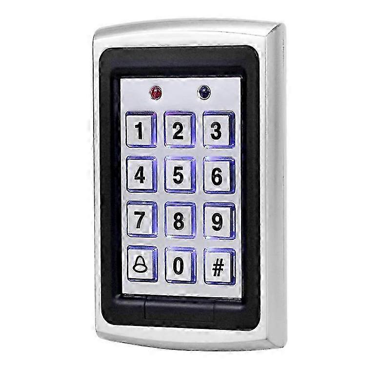 Standalone Keypad Access Control System 7612 Silver, 500 Users Proximity Card Reader 125kHz 12VDC