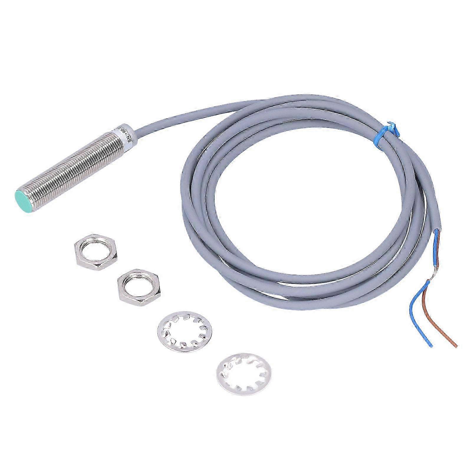 Proximity Switch, 12mm Thread Diameter, AC90-250V, BEM12-02-AK Capacitive Proximity Switch, Waterproof, High Accuracy, Detection for Multiple Objects