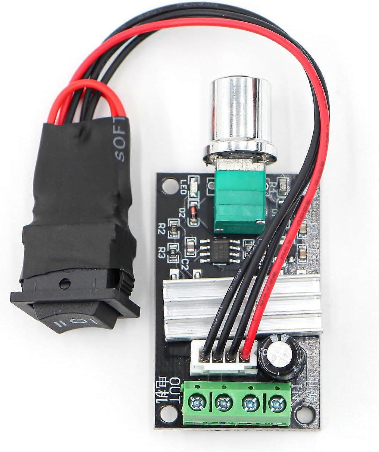 DC Motor Speed Controller  6V28V 3A Reversible Speed Controller (with Forward/Reverse Switch)  For Hobbies and Small Automation Projects