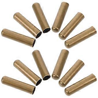 Metal Shoelace Repair Tips Dark Brown 50Pcs for Shoelace Replacement Kit