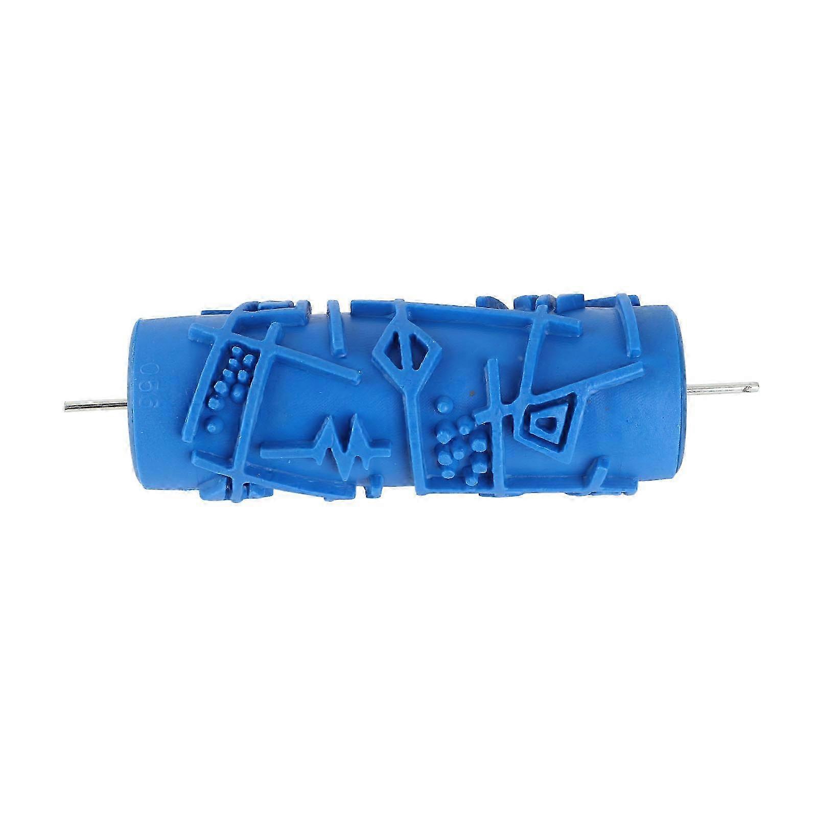 5in Rubber Pattern Paint Roller Reusable Decorative Texture Roller for Wall Stencil