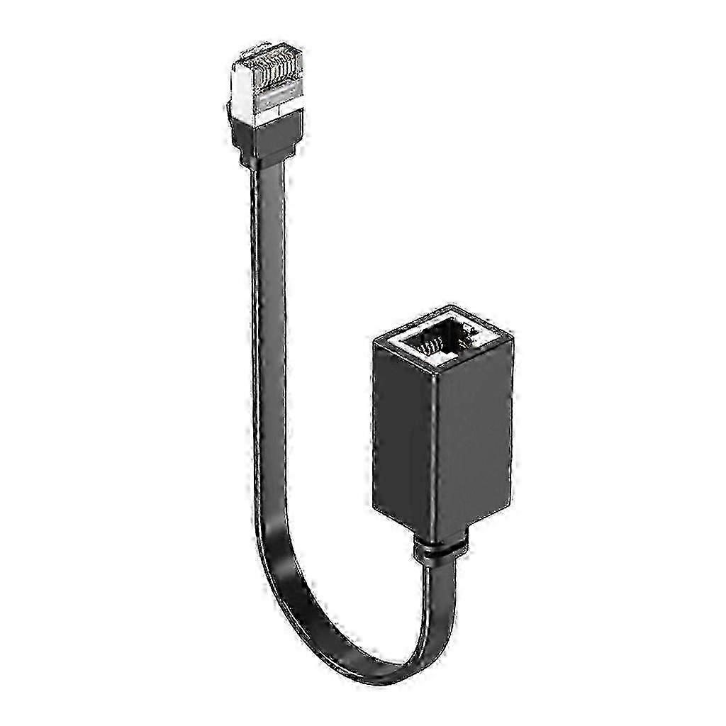 90 Degree Right Angle CAT7 Ethernet Cable RJ45 Extension compatible with PC