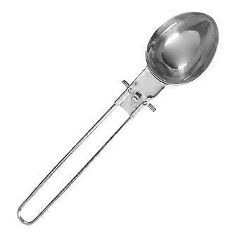 Camping Ladles Foldable Soup Ladle for Outdoor Use 2Pcs Silver Stainless Steel