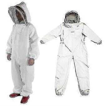 Professional Beekeeper Suit Bee Keeping All Body Hooded Beekeeping Coat New