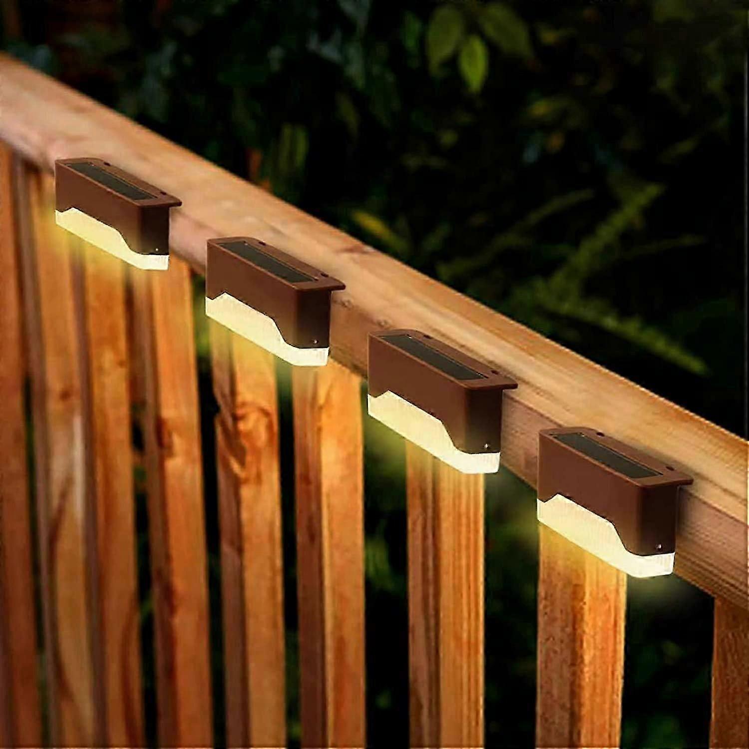 Solar Deck Lights, Waterproof, Outdoor Lighting