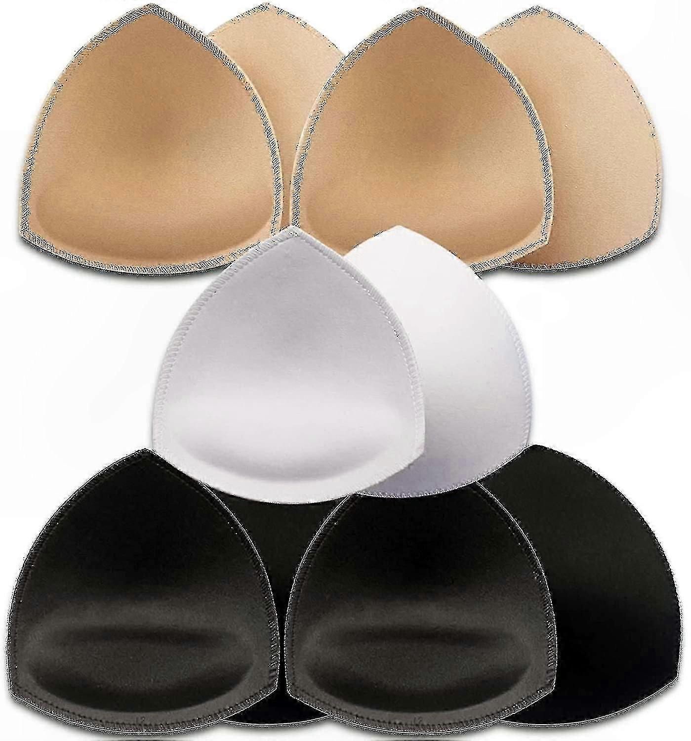 Soft Reusable Bra Padding Inserts for Women - 5 Pairs